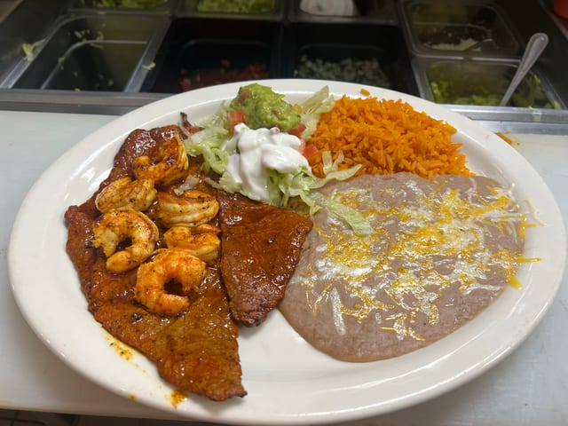 Carne Asada & 6 Shrimp.