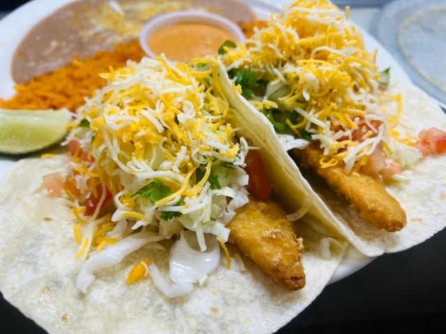Fish Tacos Platter.