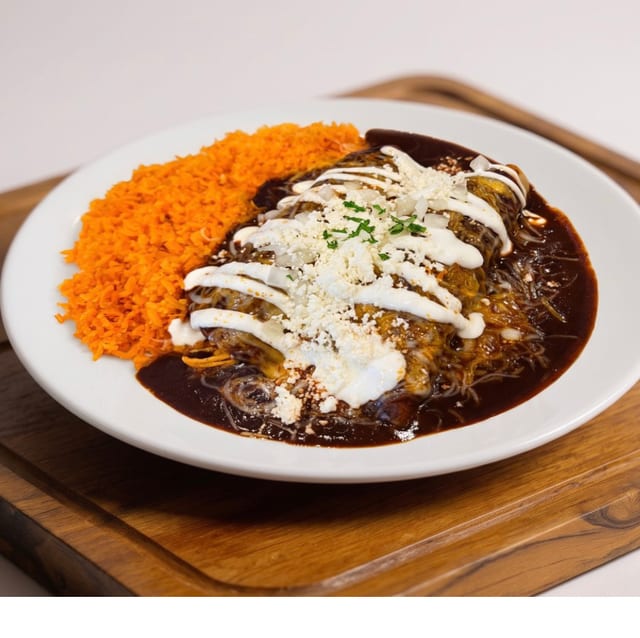 Enchiladas Chicken Mole.