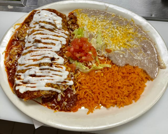 Chile Colorado Burrito.