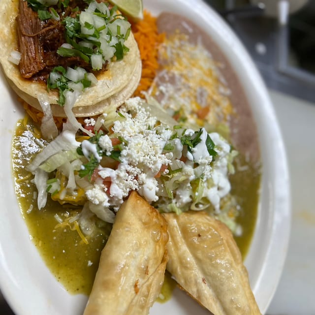 Enchilada, Flauta, Taco Combo.