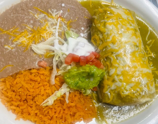 Burrito Platter.