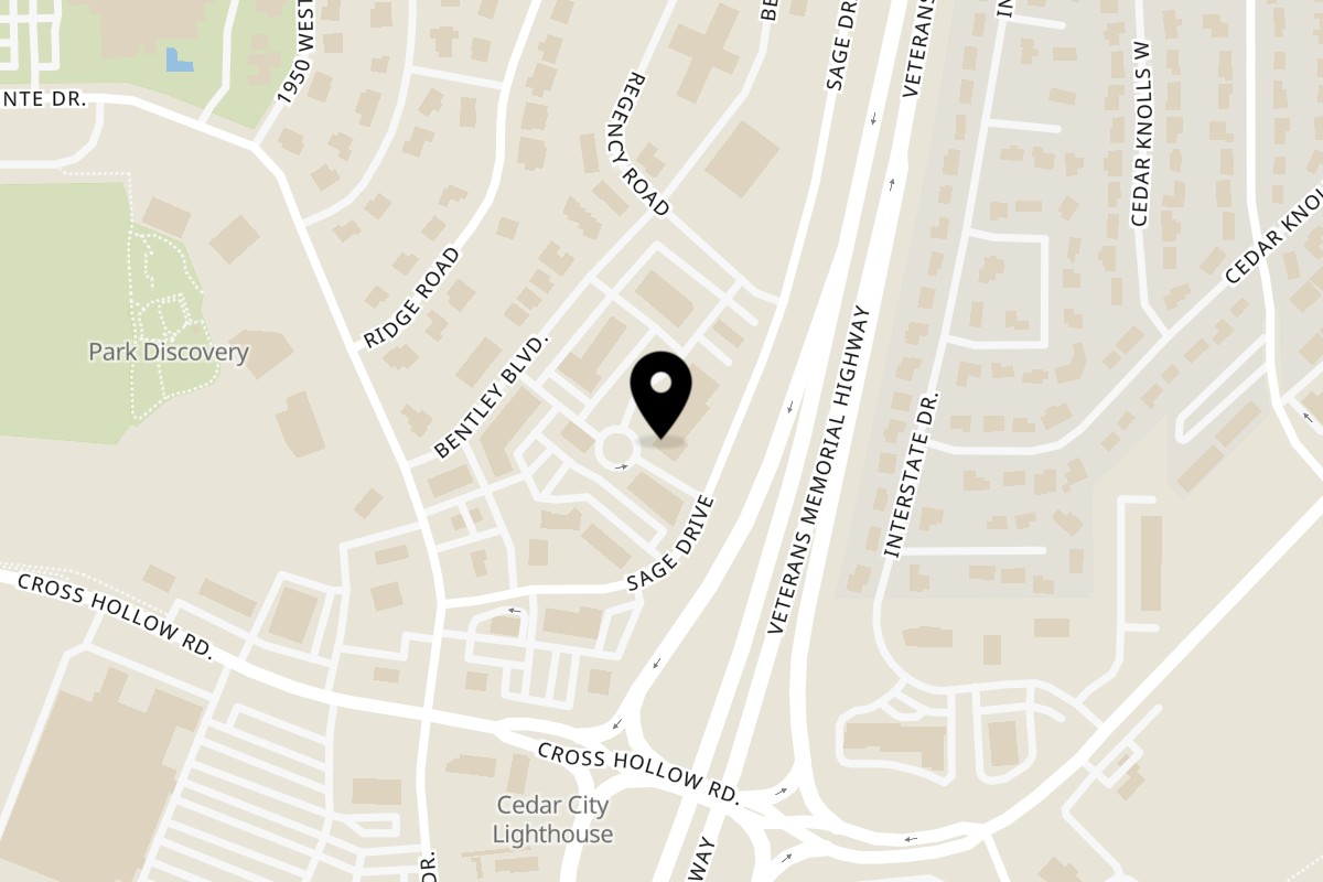 Map showing the location of Brody's Mexican Restaurant on 1166 Sage Dr Ste C in Cedar City